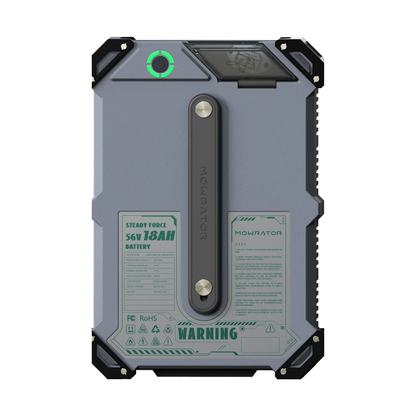 18Ah 56V LiFePO4 Battery | 1.125 acres Per Charge