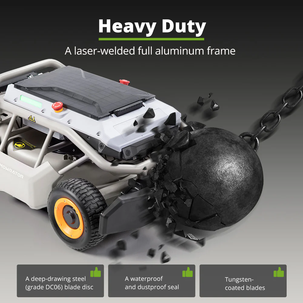 Mowrator S1 21" Leaf & Lawn 4WD 75% Slope (37°) Remote Control Mower - Image 10