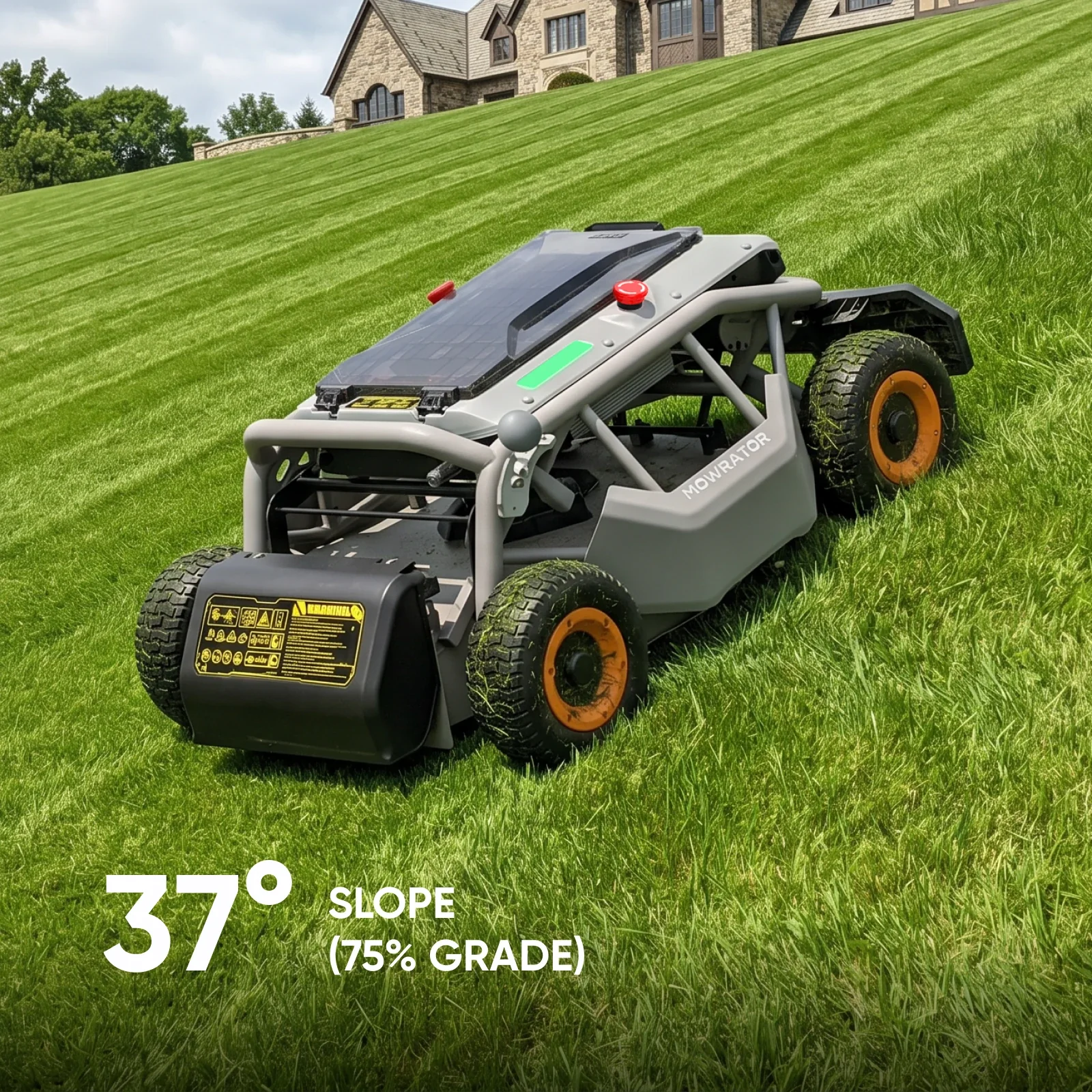Mowrator S1 21" Leaf & Lawn 4WD 75% Slope (37°) Remote Control Mower - Image 3